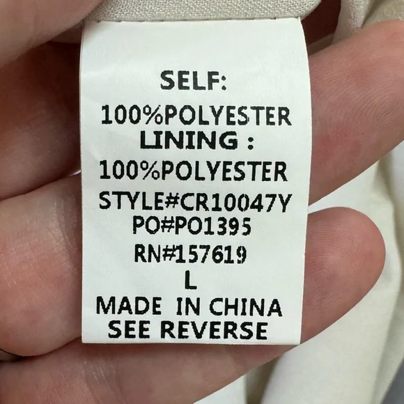 Cloud Ten romper women large cowl neck open back sequin halter one piece white - Picture 7 of 13